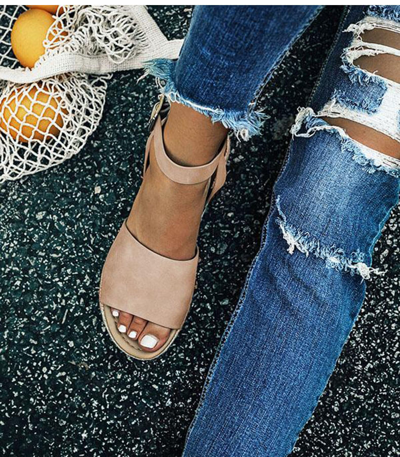 Dam Espadrille Plattformssandal – Trendiga Sommarsandaler för Vardag och Resa