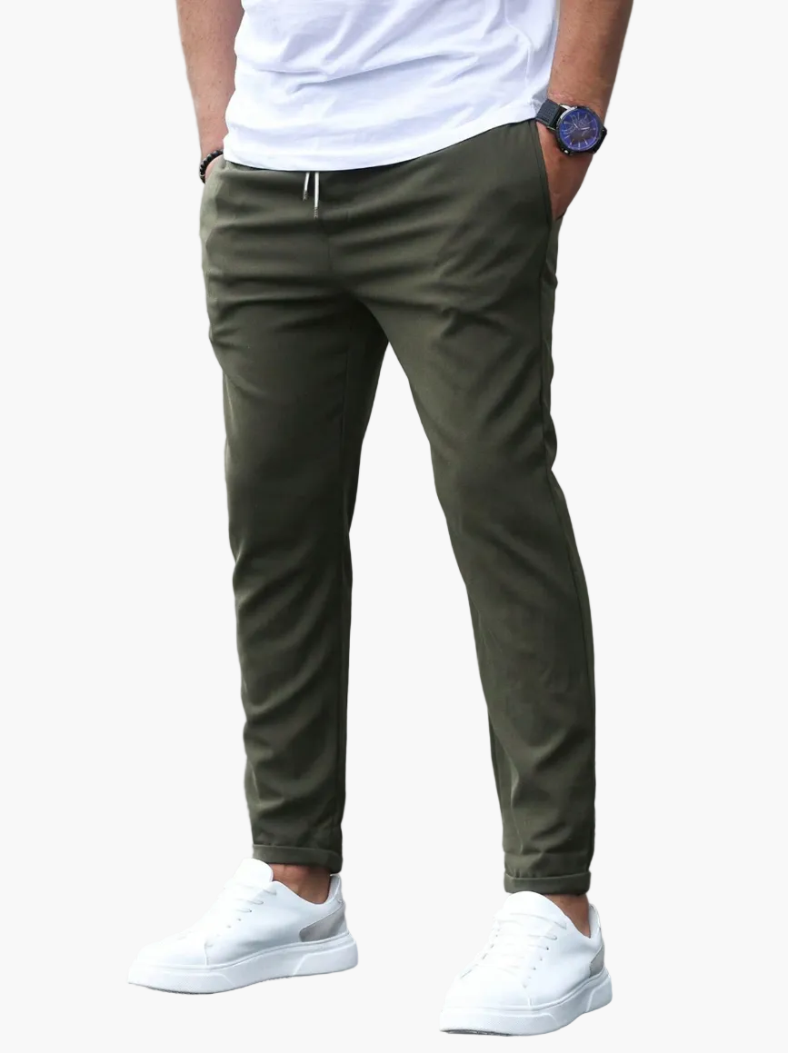 Herrbyxor – Slim Fit Jogger Stil för Arbete och Fritid