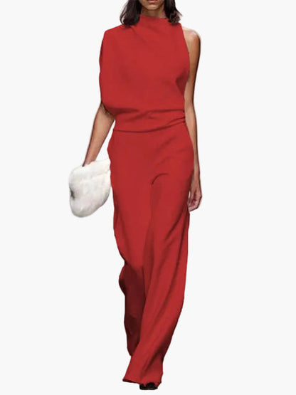 Dam Jumpsuit Elegant Vid Ben Modern Stil Fest & Vardag