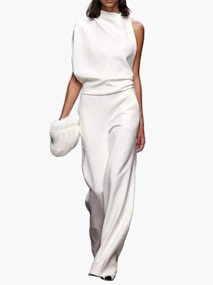 Dam Jumpsuit Elegant Vid Ben Modern Stil Fest & Vardag