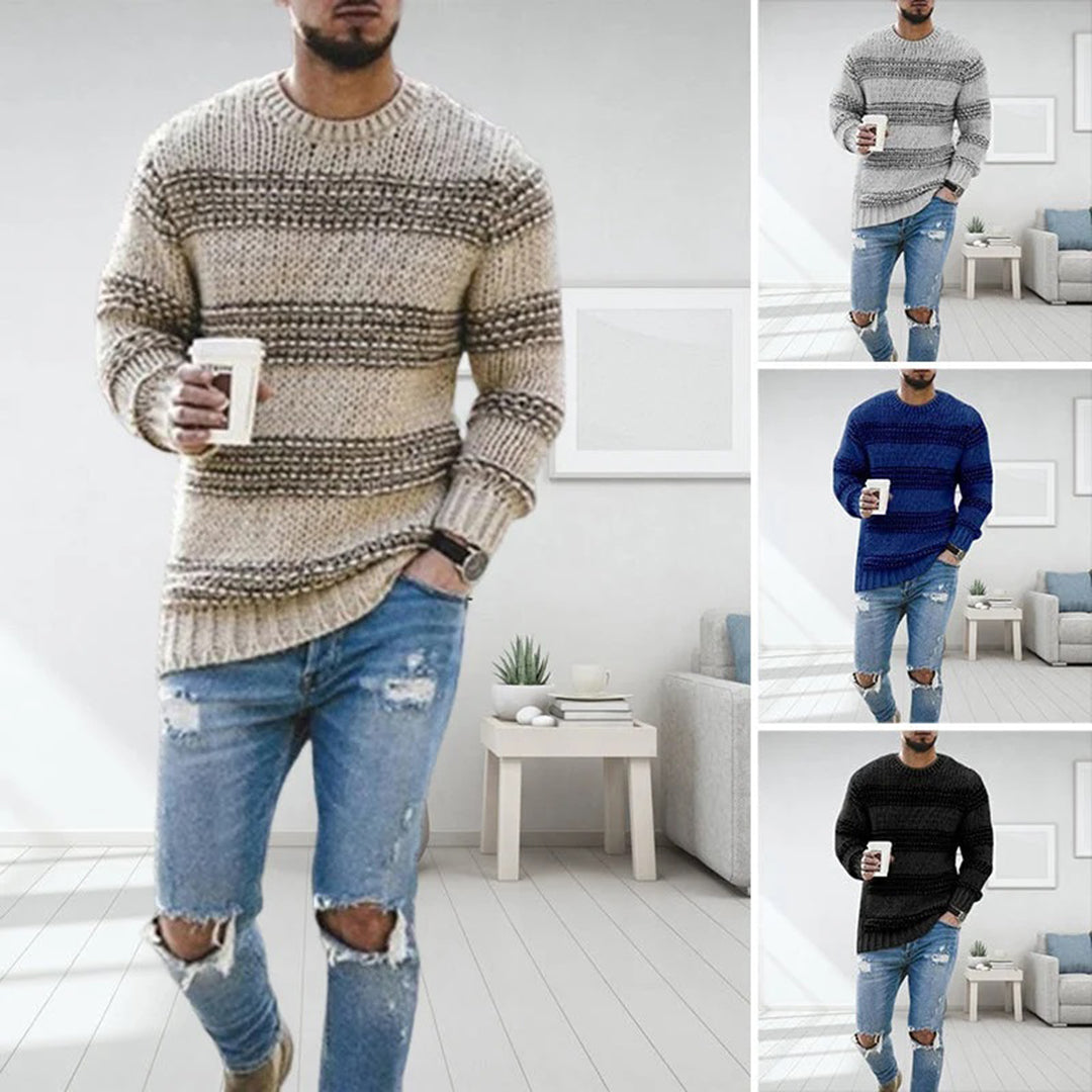Herrstickad tröja i nordisk stil – Modern och varm för vardag och fritid