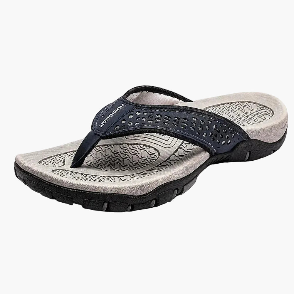 Herrsandal Flip-Flop Sport med Stötdämpning och Fotvalvsstöd – Perfekt för Strand, Promenader och Vardag