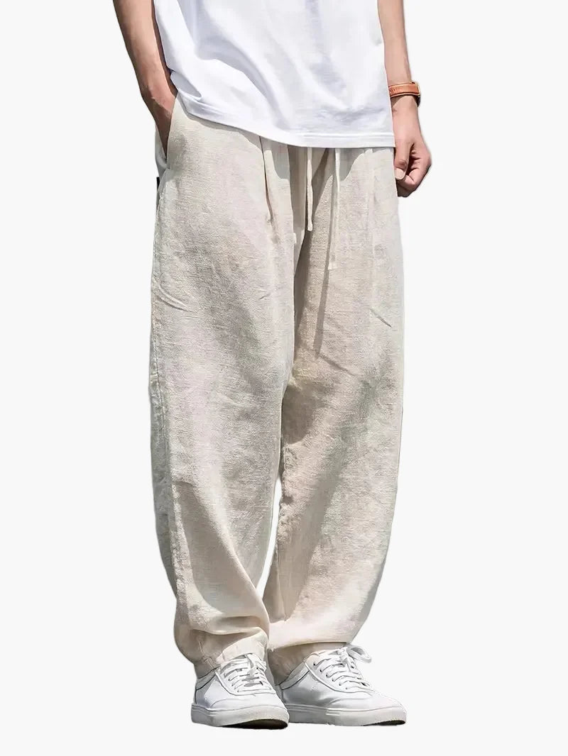 Herr Baggy Byxor – Avslappnad Streetwear Stil för Vardag och Fritid