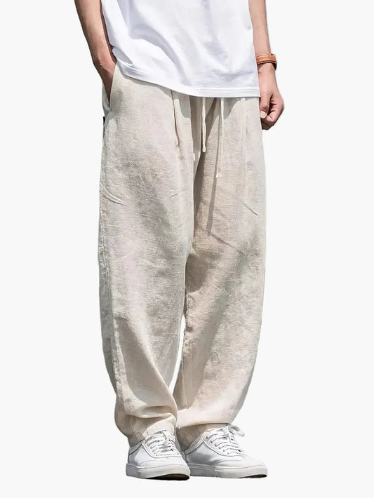 Herr Baggy Byxor – Avslappnad Streetwear Stil för Vardag och Fritid