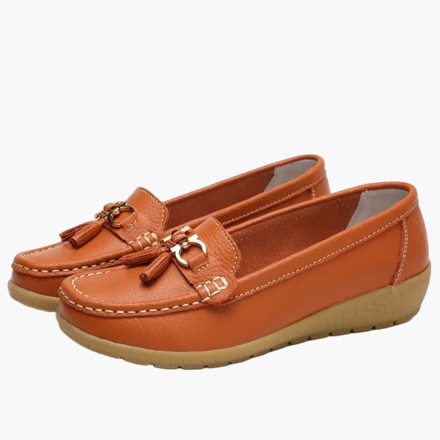 Dam loafers med tofsar – Komfortabla och stilrena vardagsskor