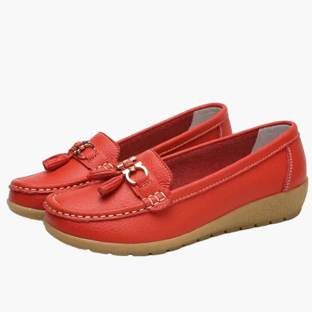 Dam loafers med tofsar – Komfortabla och stilrena vardagsskor
