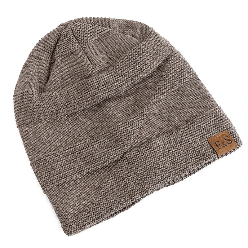 Unisex Ribbad Mössa med Fodrad Insida, Slouchy Passform, Vuxen