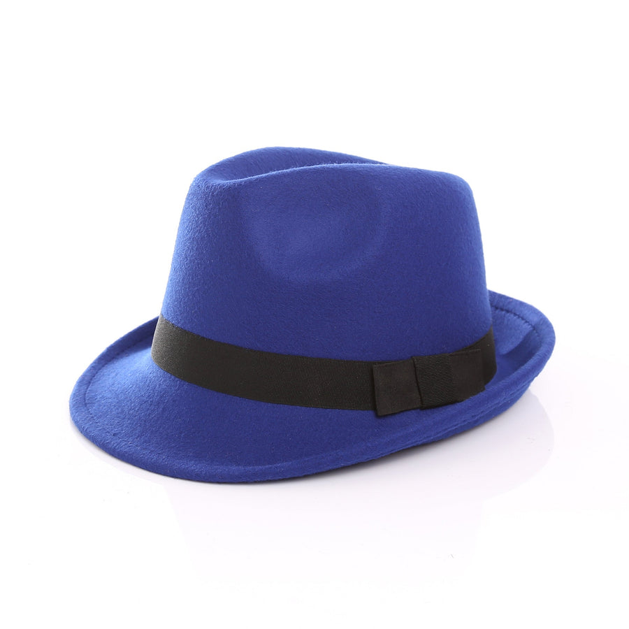 Unisex Fedora hatt i filtmaterial med band