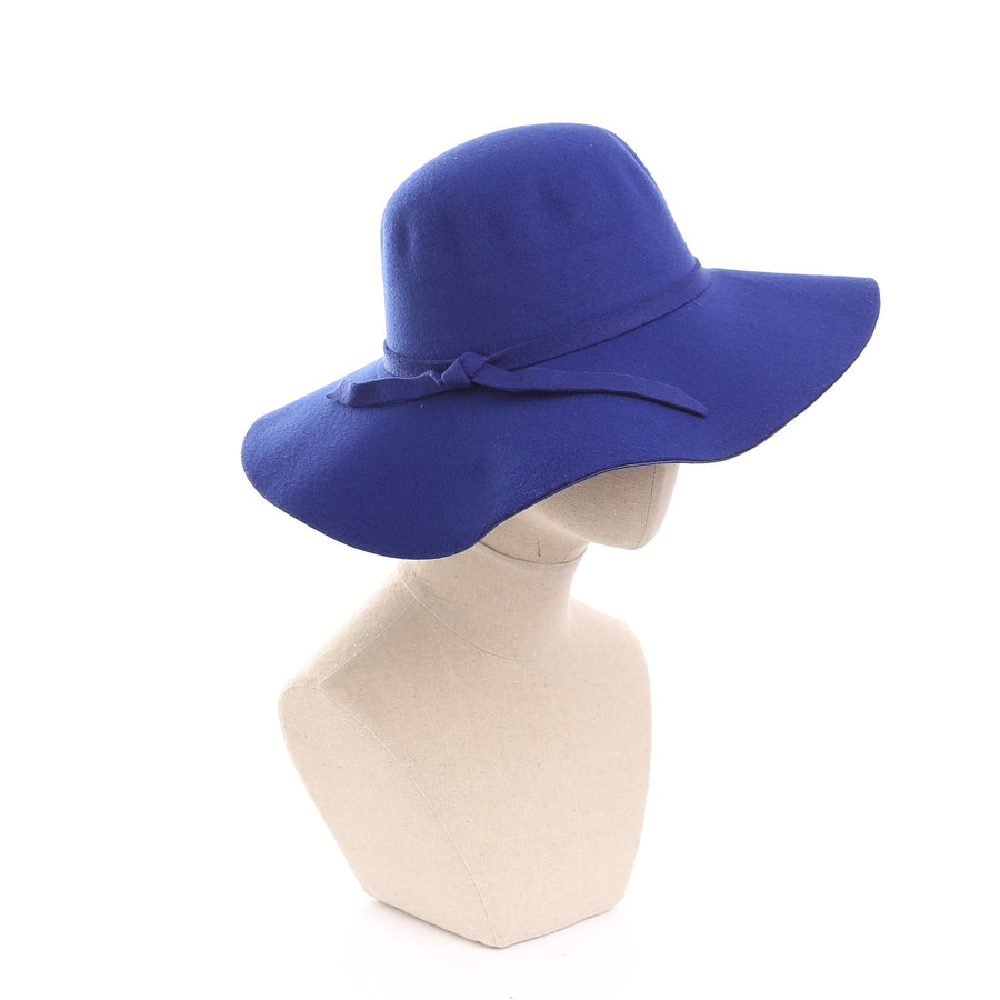 Floppyhatt för dam, mjuk med band och rosettdetalj