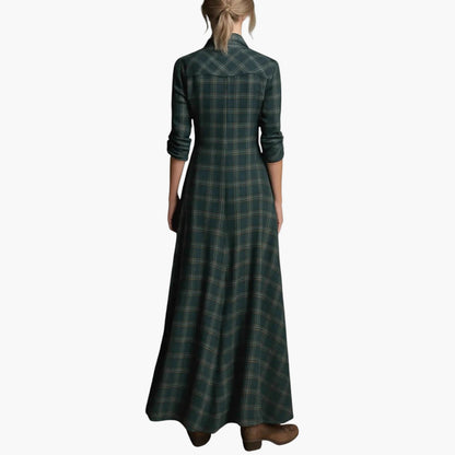 Amelia™ Damklänning – Lång Skjortklänning i Tidlös Elegant Stil för Vardagsbruk och Fest