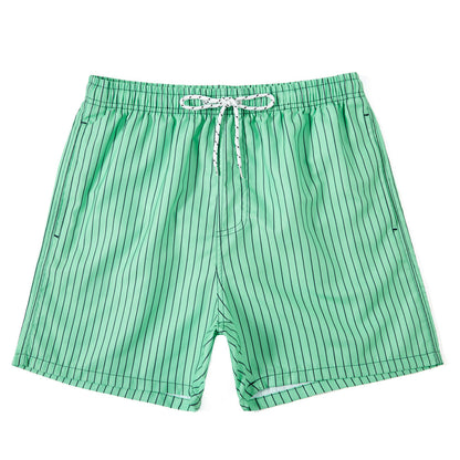 Herr Strandshorts med Smala Ränder – Lediga Badshorts för Strand och Vardag