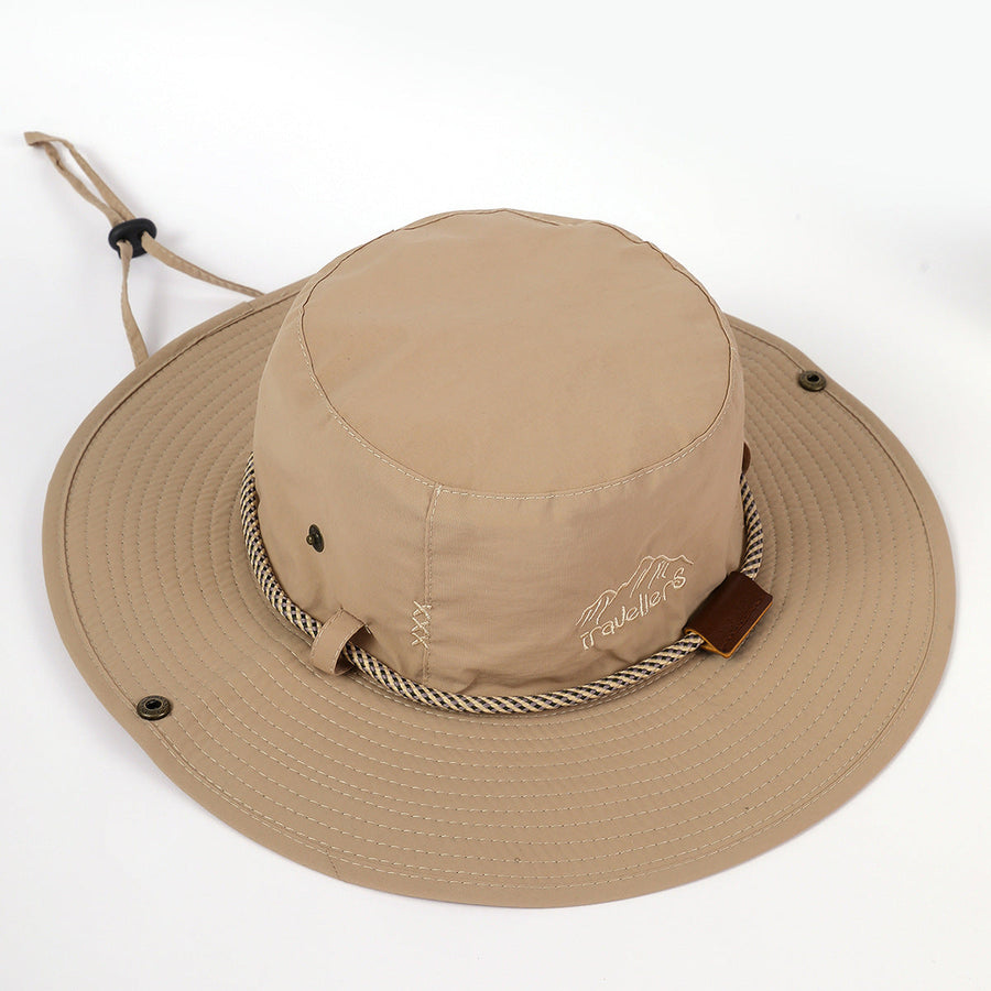 Unisex Outdoorhatt med Brett Brätte och Hakrem, Fiskehatt Solhatt