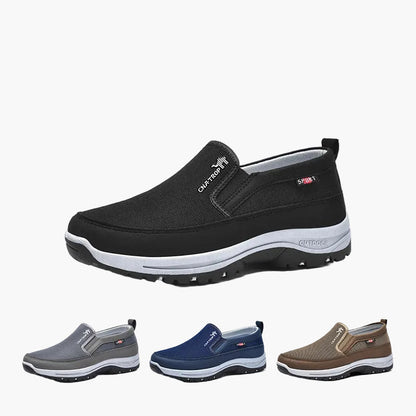 Herr Ortopediska Slip-On Promenadskor – Bekväma och Lätta att Ta På