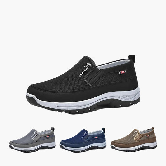 Herr Ortopediska Slip-On Promenadskor – Bekväma och Lätta att Ta På