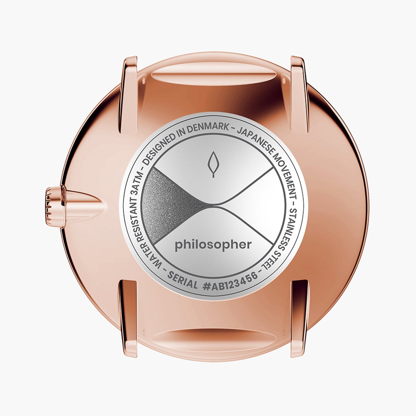 Charlotte – Unisex filosofklocka med konstläderarmband