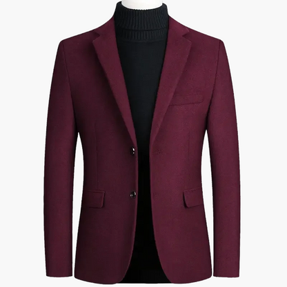 Herr Blazer Kavaj – Klassisk Affärs- och Feststil för Män