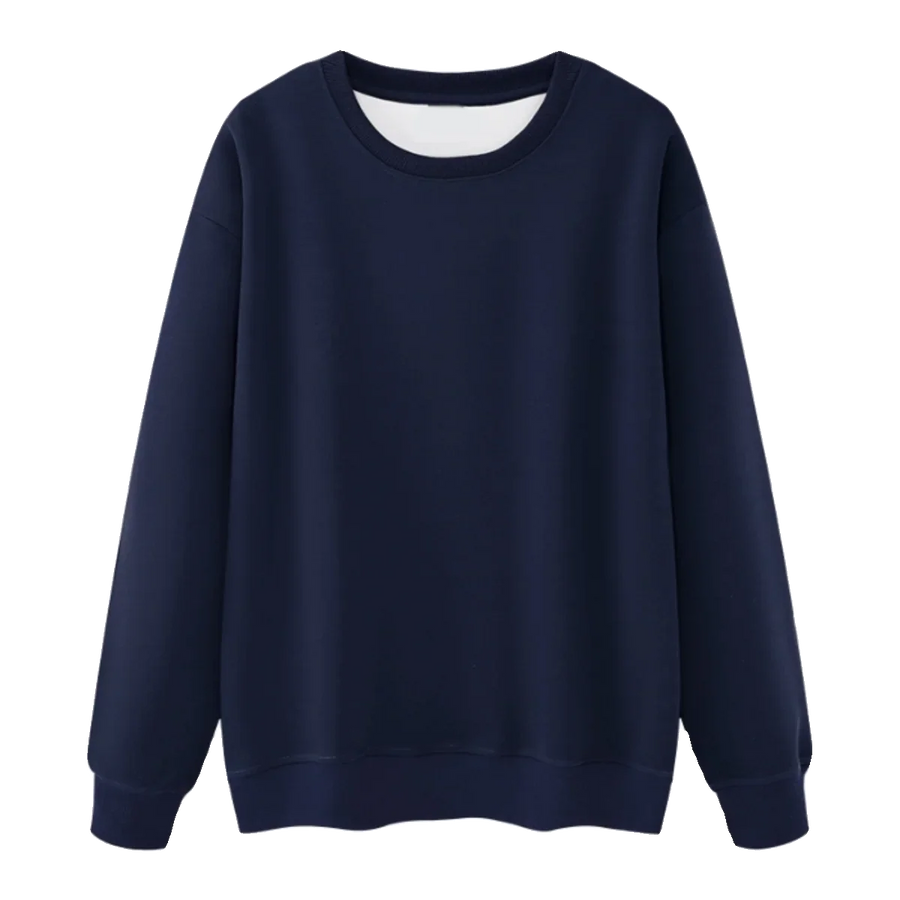 Unisex sweatshirt med rundhals och mjuk insida, långärmad tröja