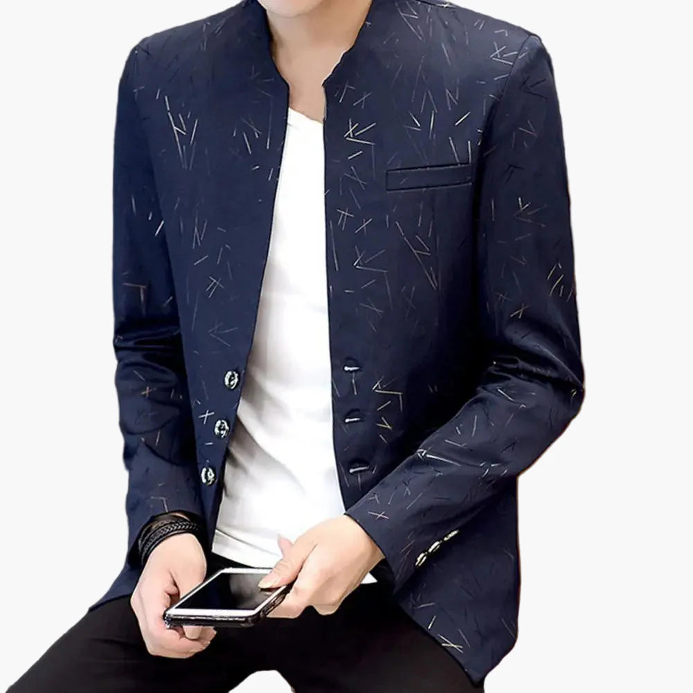 Herr Blazer Modern Stil Slim Fit – Perfekt för Fest och Kontor