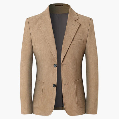 Herr Kavaj Klassisk Tvåknäppt Blazer för Affär och Vardag