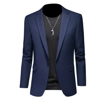Herr Elegant Slim Fit Kavaj för Fest och Vardag – Modern Blazer