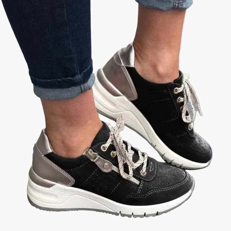 Dam Sneakers Sportiga Vardagsskor med Ortopedisk Komfort