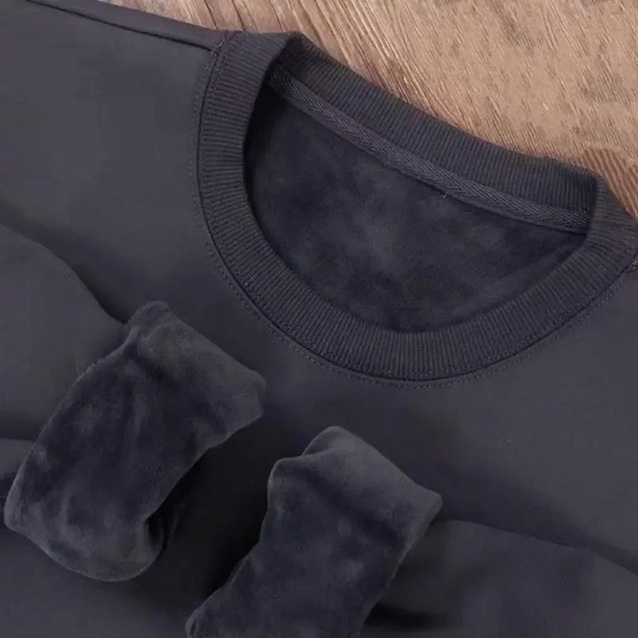 Unisex sweatshirt med rundhals och mjuk insida