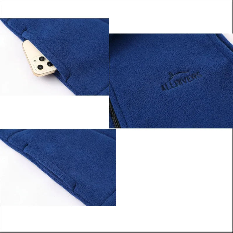 Fleeceväst med dragkedja och ståkrage för unisex