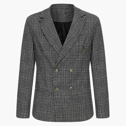 Herr Dubbelknäppt Kavaj – Elegant Stil för Affärs- och Festbruk