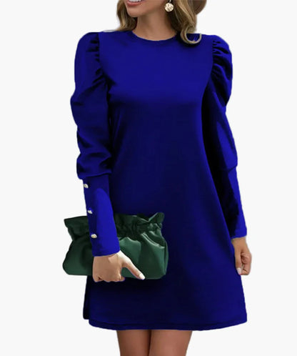 Dam Klänning Elegant Puffärm Party och Vardagsstil