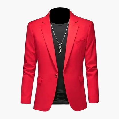 Herr Elegant Slim Fit Kavaj för Fest och Vardag – Modern Blazer
