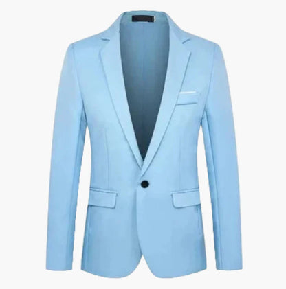 Herr Klassisk Kavaj Enkelknäppt Elegant Stil för Fester och Arbete