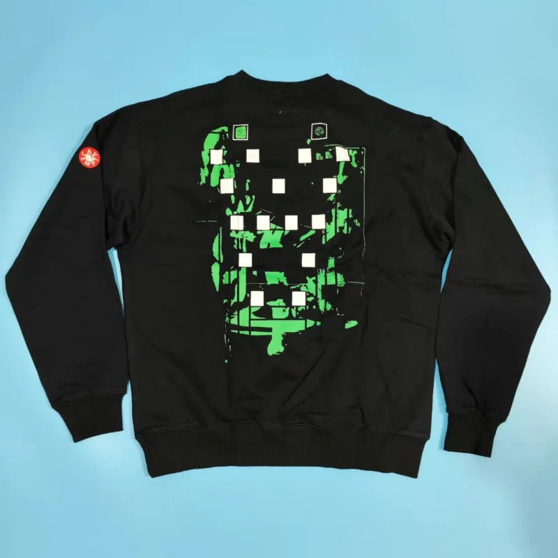 Unisex sweatshirt med tryck och rund halsringning