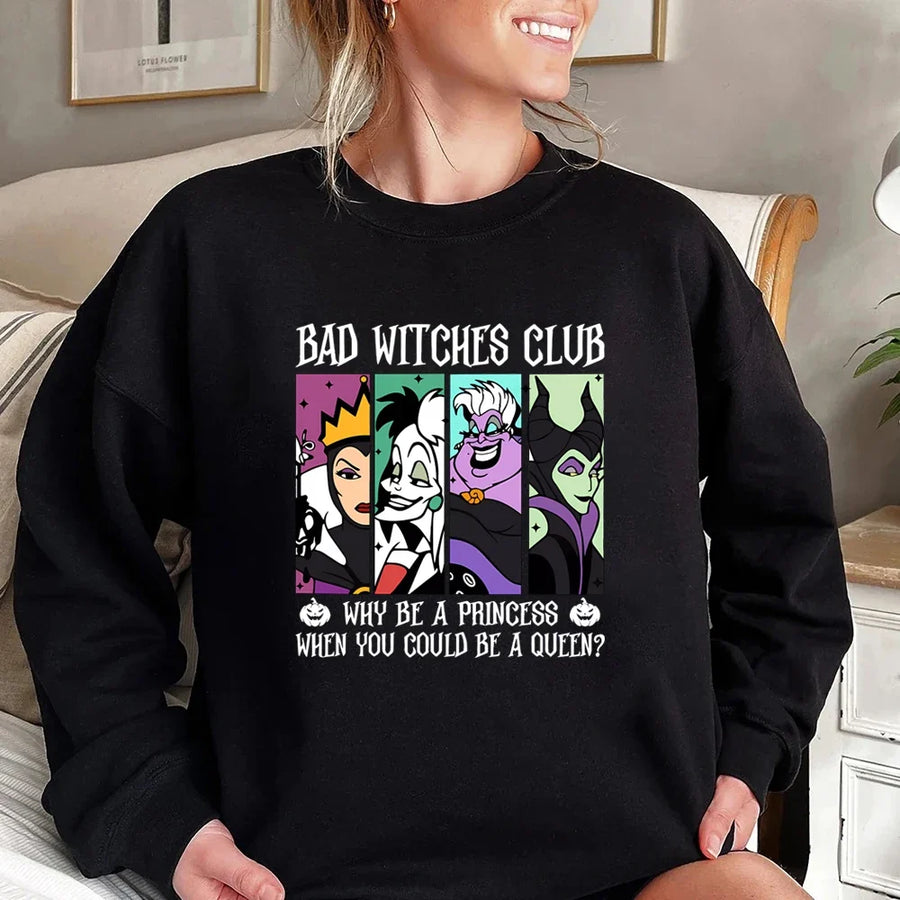 Tröja med "Bad Witches Club" tryck för damer