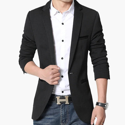 Herr Elegant Slim Fit Kavaj för Affär och Fest