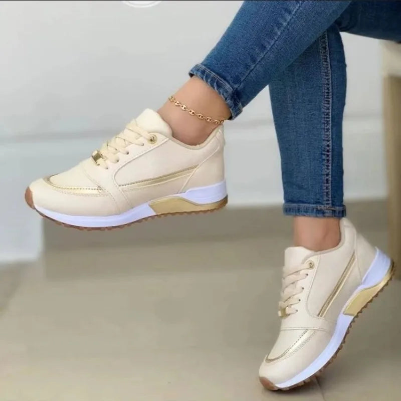 Marie – Dam sneakers i PU-konstläder med bekväm sula