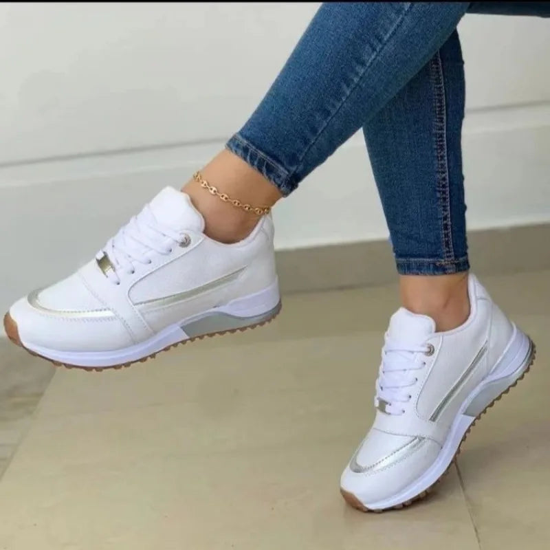 Marie – Dam sneakers i PU-konstläder med bekväm sula