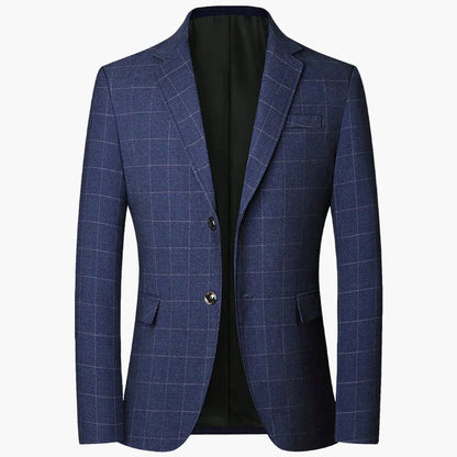Herrblazer – Klassisk rutig kavaj för affärs- och vardagsbruk