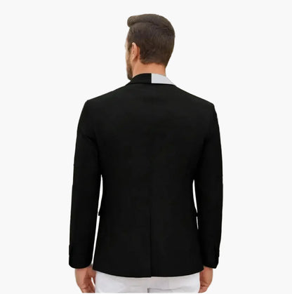 Herr Elegant Kostymkavaj för Fest och Affär – Modern Slim Fit Design
