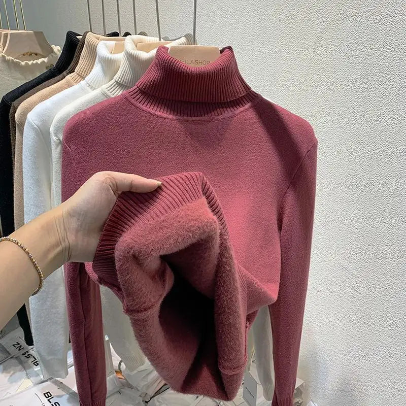Dam Tunn Polotröja Vinter – Elegant Vardagsstil & Värmande Design