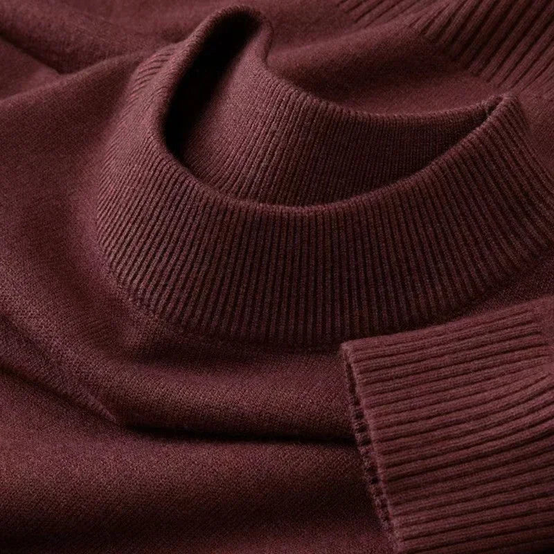 Unisex Tröja med Ribbad Rundhals, Långa Ärmar och Mjukt Material