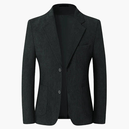 Herr Kavaj Klassisk Tvåknäppt Blazer för Affär och Vardag