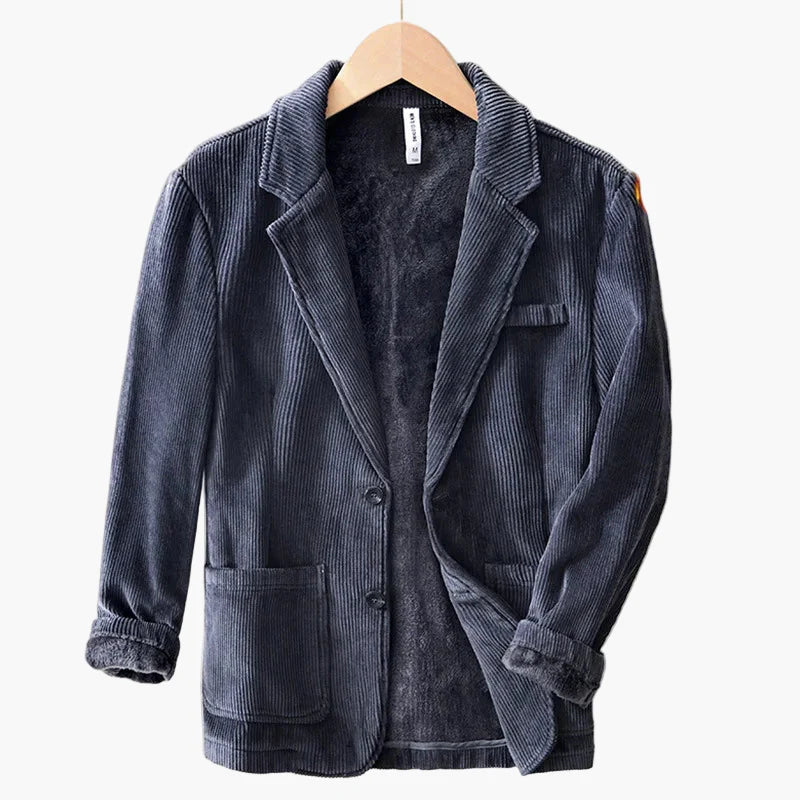 Herr Elegant Varm Höst/Vinter Kavaj – Klassisk Ledig Stil med Modern Touch