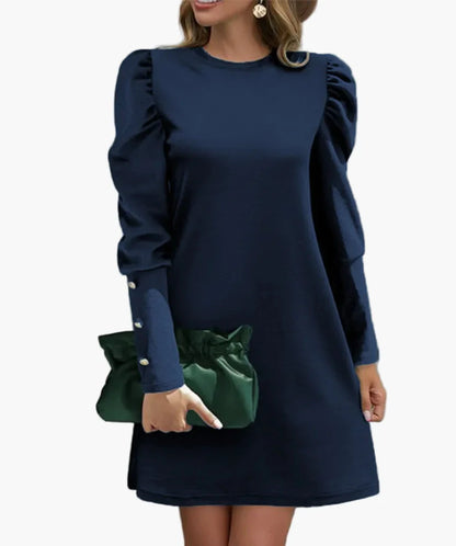 Dam Klänning Elegant Puffärm Party och Vardagsstil