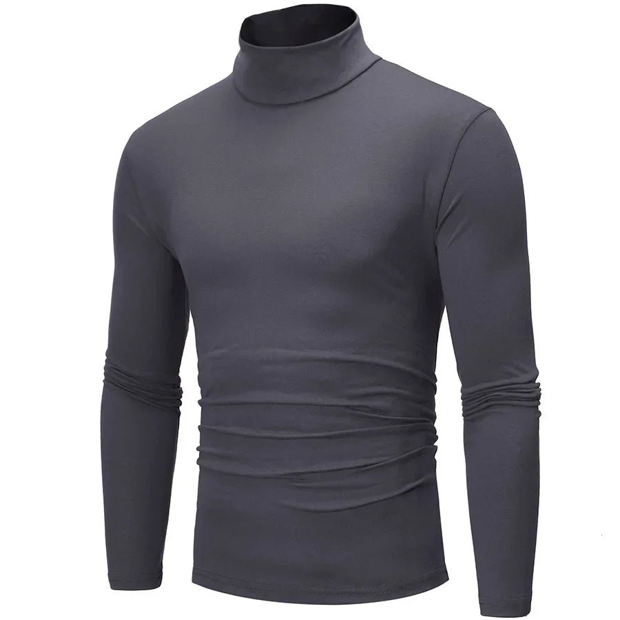 Polo T-shirt Långärmad Tröja för Herr Slim Fit