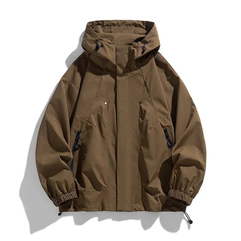 Unisex Huvjacka med huva och dragkedjor, vindjacka