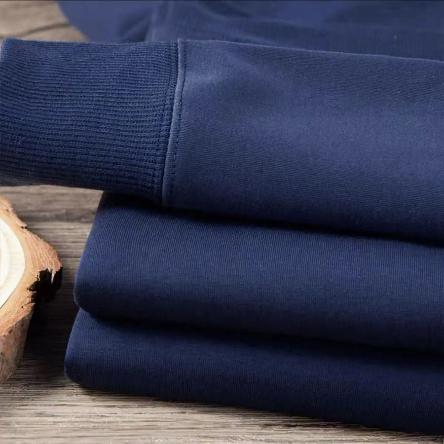 Unisex Tröja med Rund Hals och Fodrad Insida