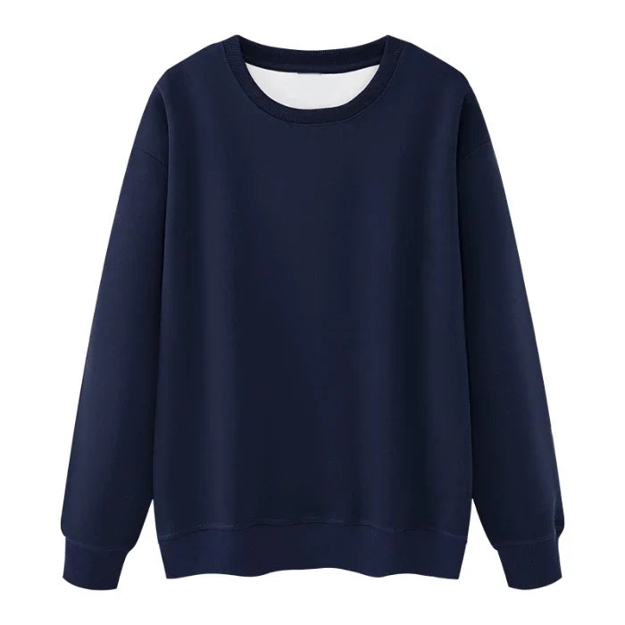 Unisex sweatshirt med rundhals och mjuk insida, långärmad tröja