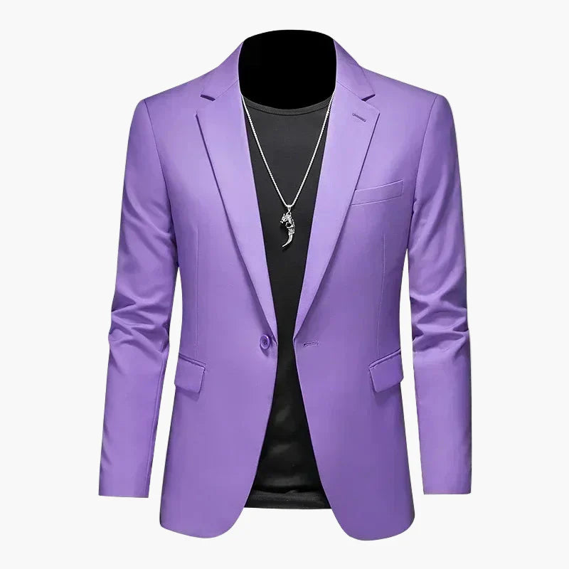 Herr Elegant Slim Fit Kavaj för Fest och Vardag – Modern Blazer