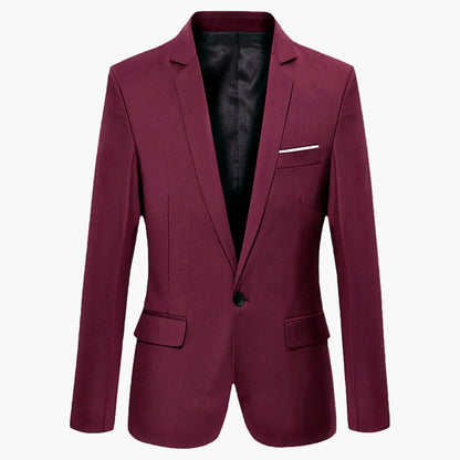 Herr Slim Fit Kavaj – Modern Stil för Fest, Kontor och Vardag