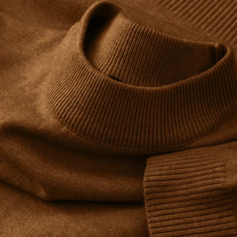 Unisex Tröja med Ribbad Rundhals, Långa Ärmar och Mjukt Material